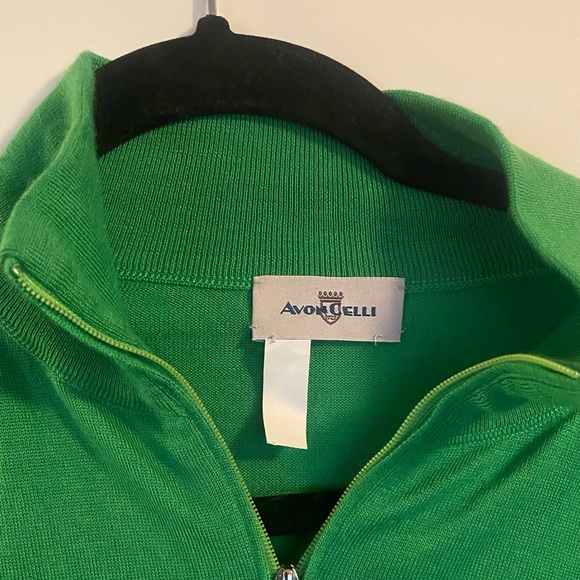 Avon Celli Mens pullover zip neck sweater,  made in Italy - Picture 3 of 4